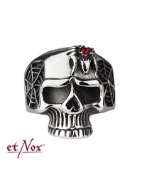 Ring 'Totenkopf' rotem Stein - vergleichen und g&uuml;nstig kaufen